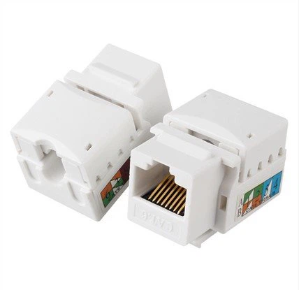 Najprodavaniji 90-stepeni bijeli RJ45 UTP CAT6 Keystone Jack
